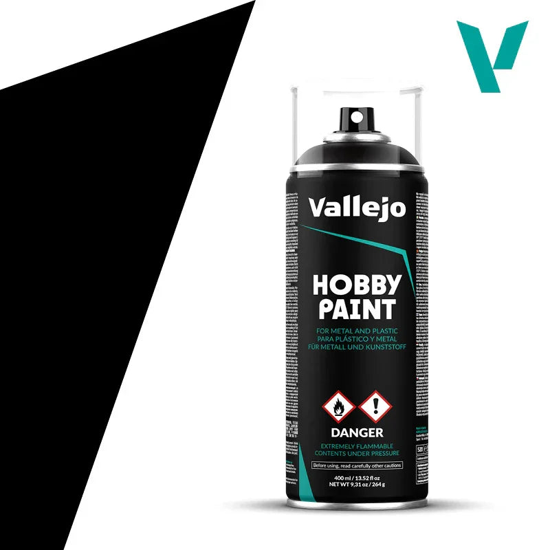 Vallejo Black 28012 Spray 400ml