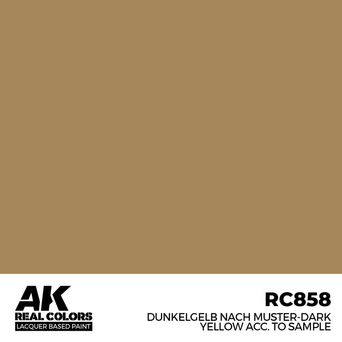 AK RC858 Dunkelgelb Nach Muster-Dark Yellow