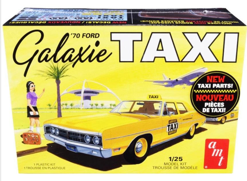 ‘70 Ford Galaxie Taxi AMT 1:25