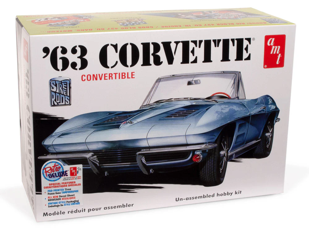 ‘63 Corvette Convertible AMT 1:25