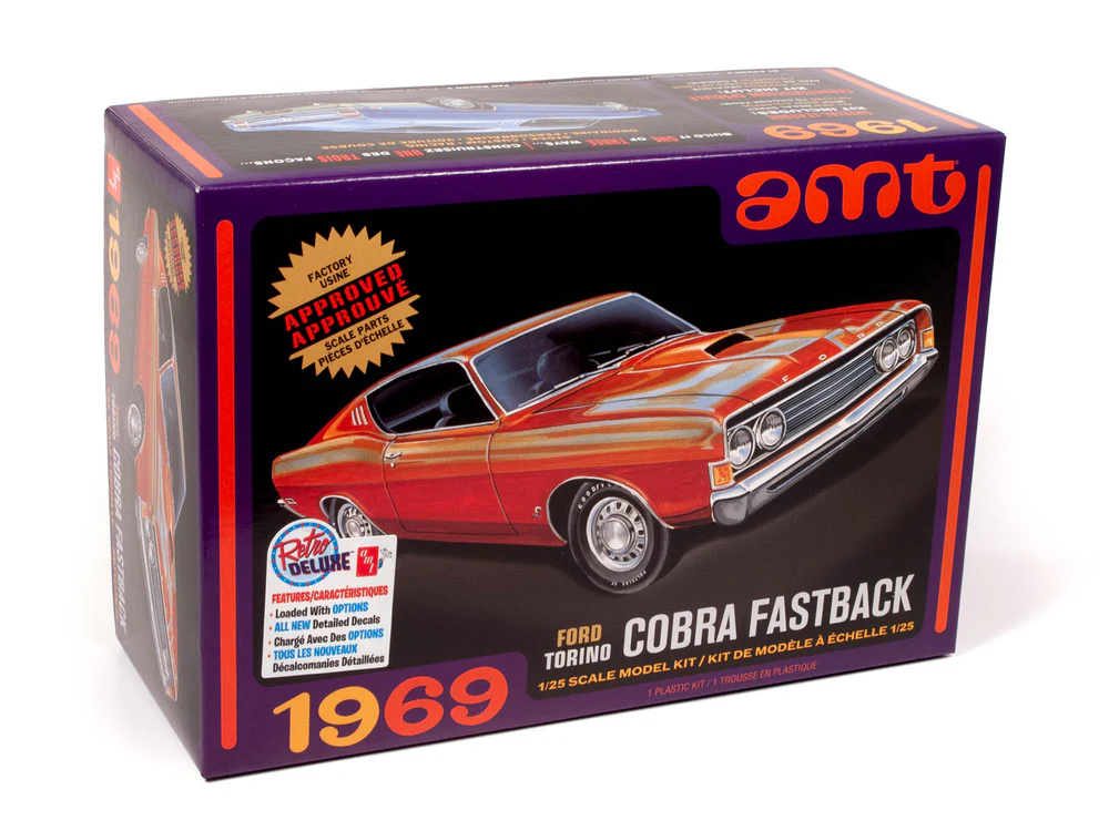 1969 Ford Torino Cobra Fastback AMT 1:25