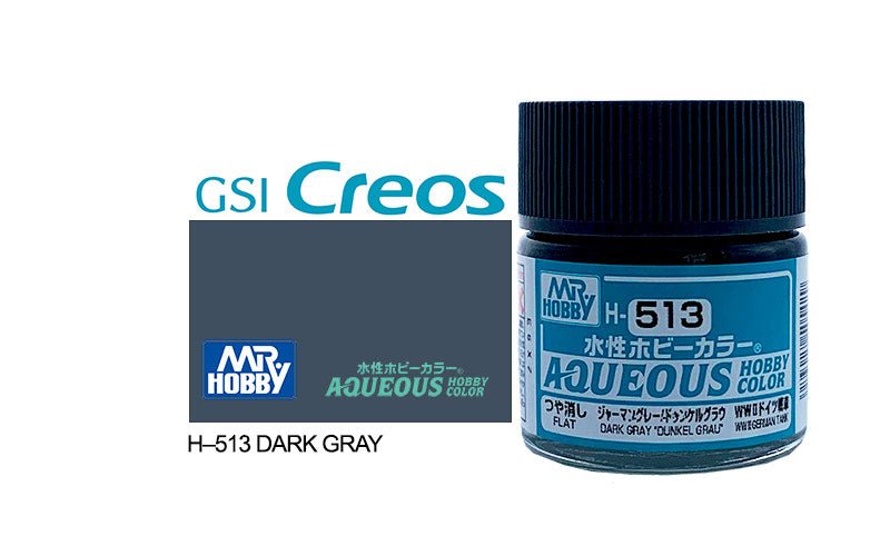 Dark Gray “Dunkel Grau” WWII German Tank Aqueous H-513 10ml