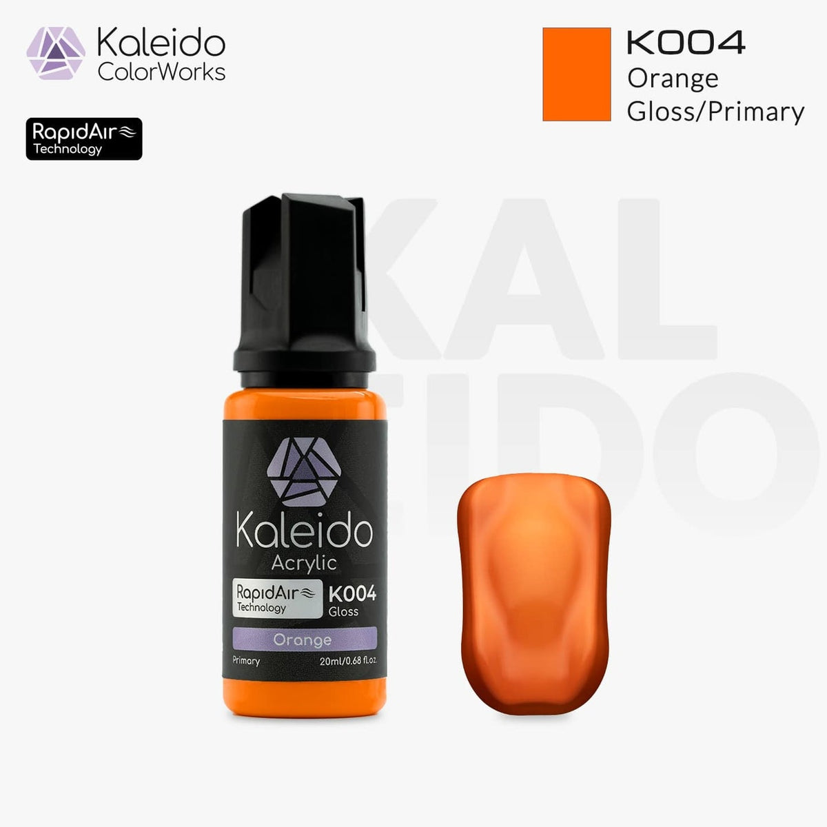 Kaleido Acrylic Paint Gloss Orange K004