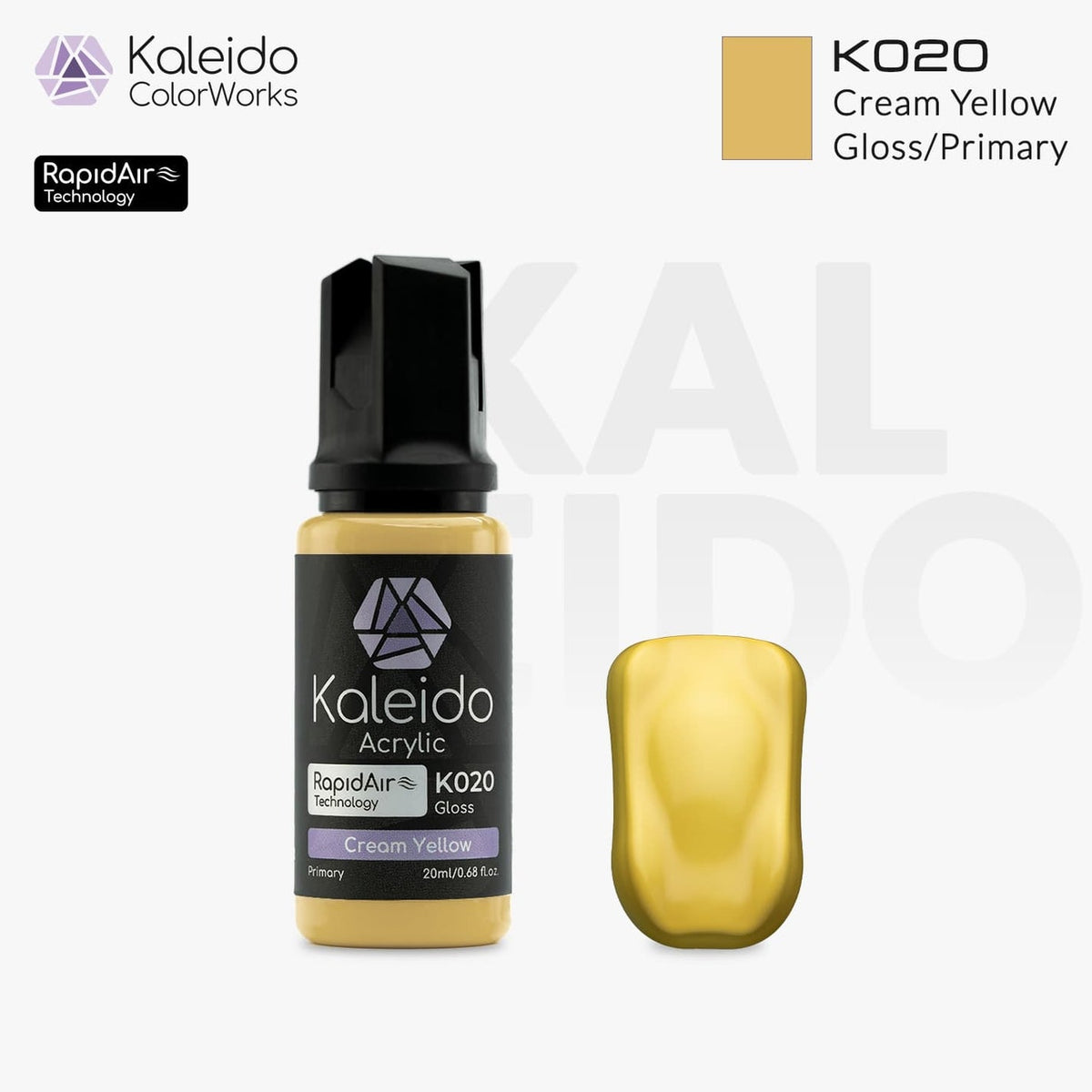 Kaleido Acrylic Gloss Cream Yellow K020