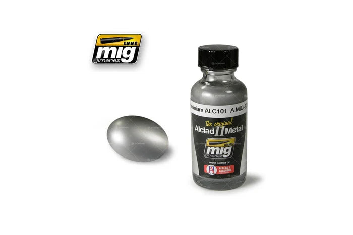 Ammo Mig Aluminium Alclad Metallic Paint ALC101