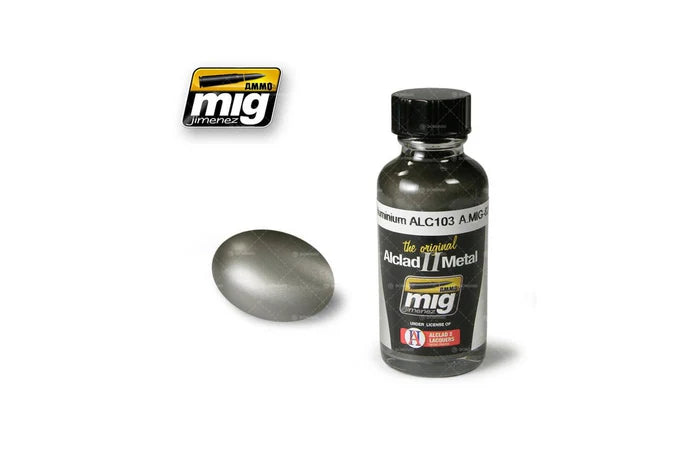 Ammo Mig Dark Aluminium Alclad Metallic Paint ALC103