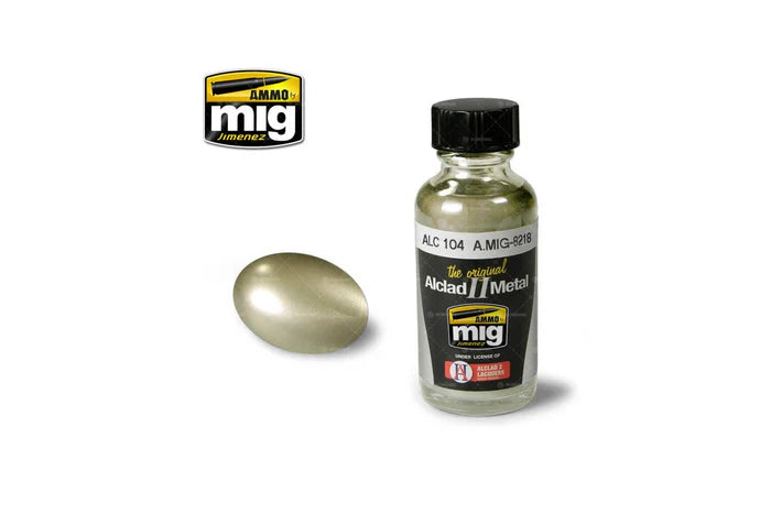 Ammo Mig Pale Burnt Metal Alclad Metallic Paint ALC104
