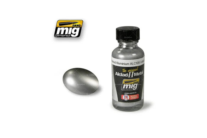 Ammo Mig Polished Aluminium Alclad Metallic Paint ALC105