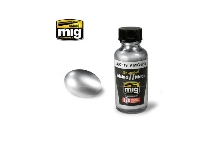 Ammo Mig Airframe Aluminium Alclad Metallic Paint ALC119
