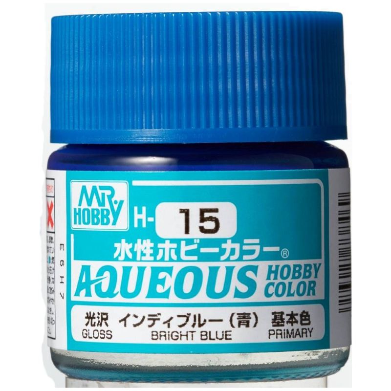 Mr Hobby - Gunze Aqueous Hobby Colors (10 ml) Bright Blue H15
