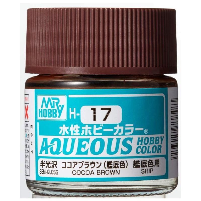 Mr Hobby - Gunze Aqueous Hobby Colors (10 ml) Cocoa Brown H17