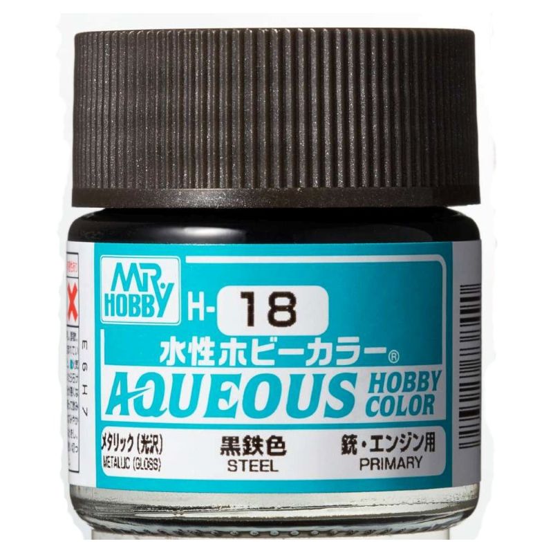 Mr Hobby - Gunze Aqueous Hobby Colors (10 ml) Steel H18