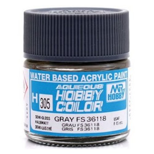 Mr Hobby - Gunze Aqueous Hobby Colors (10 ml) Gray FS36118 H305