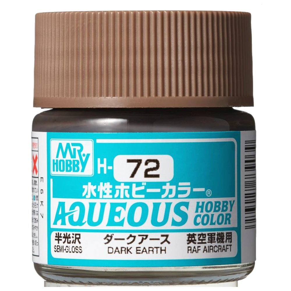 Mr Hobby - Gunze Aqueous Hobby Colors (10 ml) Dark Earth H72