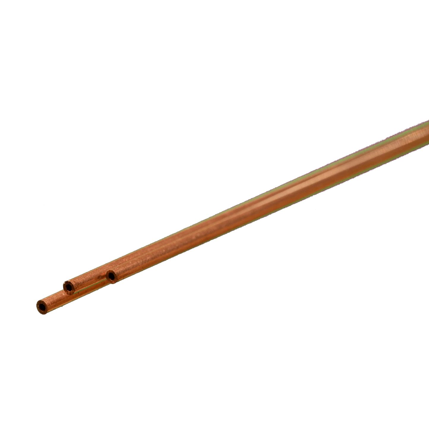 Round Copper Tube: 1/16" OD x 0.014" Wall x 12" Long (3 Pieces) #8117