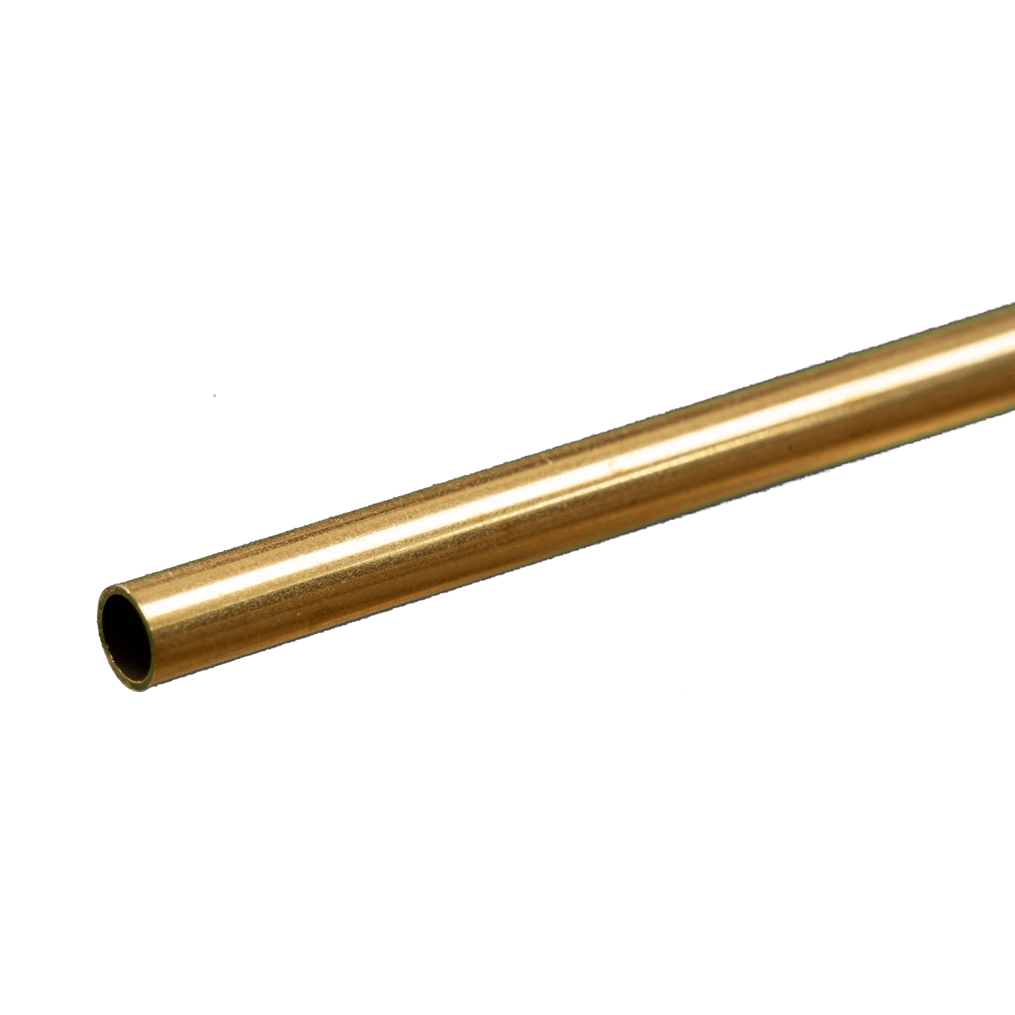Round Brass Tube: 3/16" OD x 0.014" Wall x 12" Long (1 Piece) #8129
