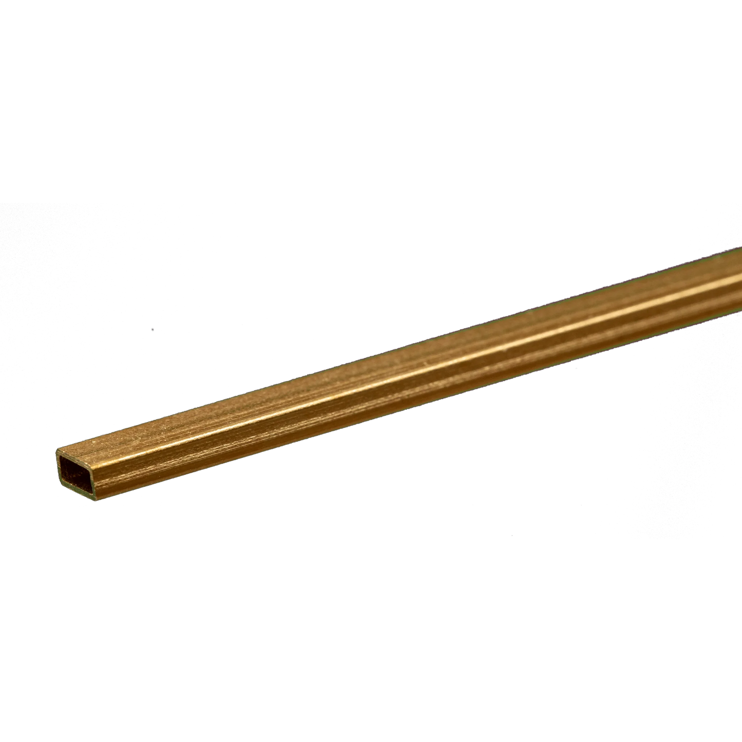 Rectangular Brass Tube: 3/32" X 3/16" x 0.014" Wall x 12" Long (1 Piece) #8262