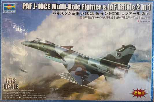 PAF J-10CE Multi-Role Fighter & IAF Rafael 2 in 1 1:72