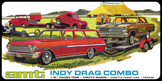 Indy Drag Combo 3 in 1 w/trailer AMT 1:25