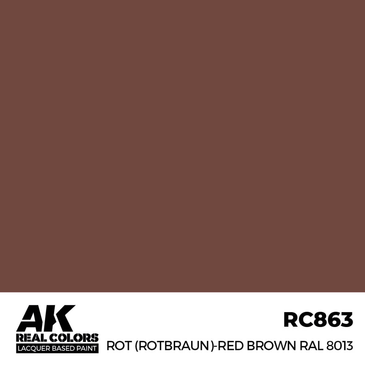 AK RC863 Rot (Rotbraun) Red Brown RAL 8013