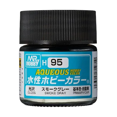 Mr Hobby -Gunze Aqueous H95 Smoke Gray Gloss