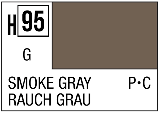 Mr Hobby -Gunze Aqueous H95 Smoke Gray Gloss