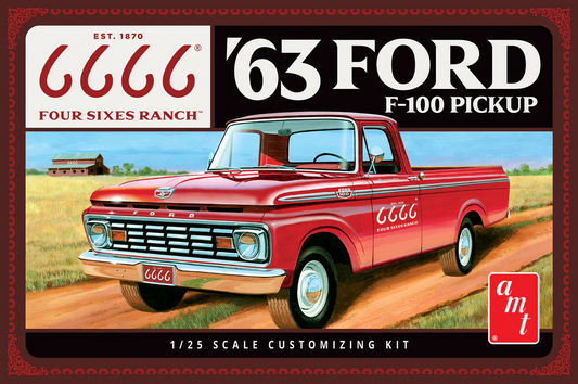 ‘63 Ford F-100 Pickup Four Sixes Ranch AMT 1:25