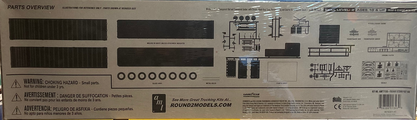 Exterior Post Van Semi Trailer AMT 1:25