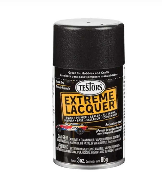 Testors Extreme Lacquer Blazing Black 1832MT