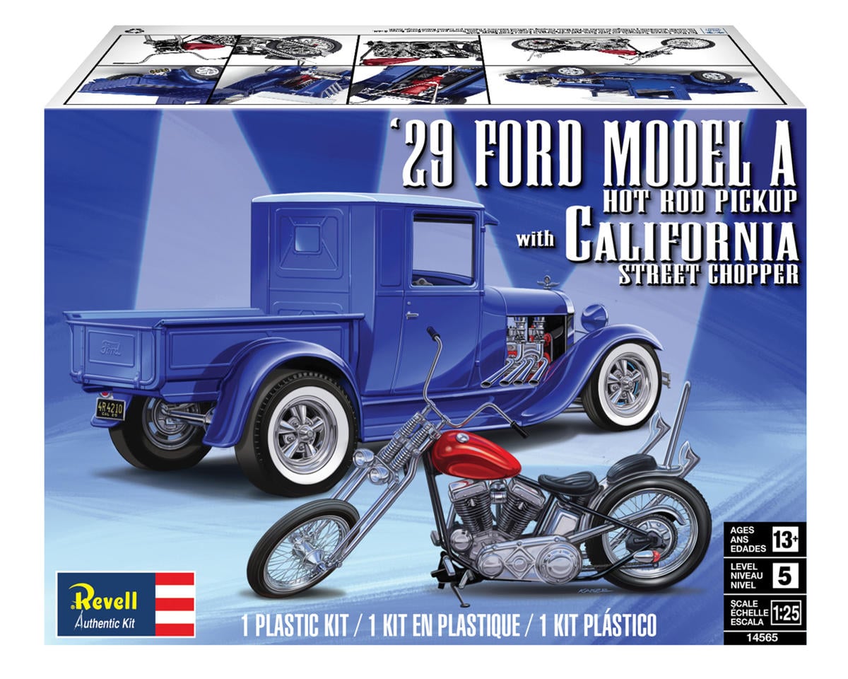 ‘29 Ford Model A with California Street Chopper Revell 1:25