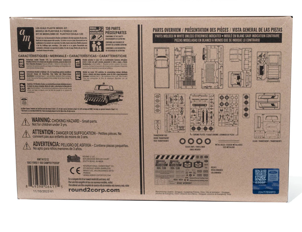 Ford F-100 Camper Pick-up AMT 1:25