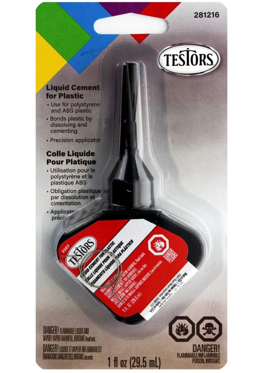 Liquid Cement Red Testors 281216