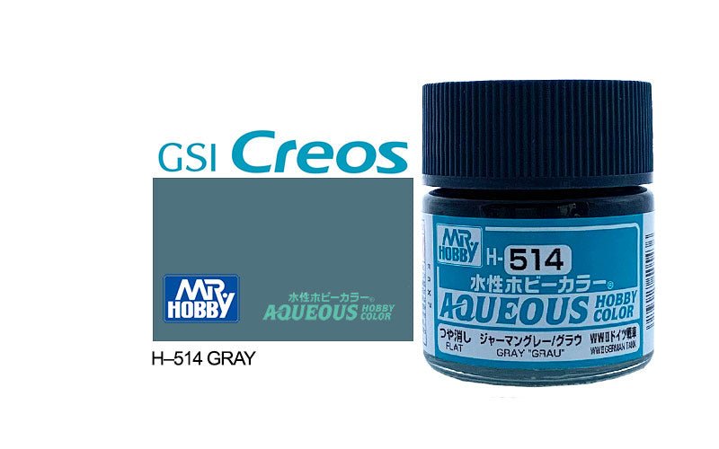 Gray “WWII German tank” H-514 Mr Hobby Aqueous 10ml Flat