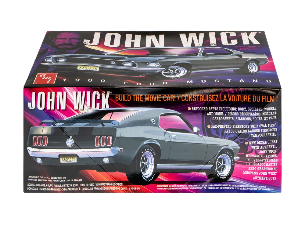 1969 Ford Mustang John Wick AMT 1:25