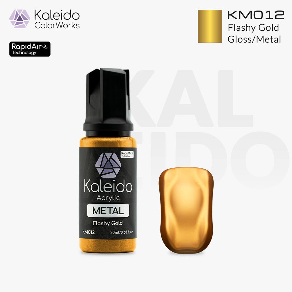 Kaleido Acrylic Metal Gloss Flashy Gold KM012