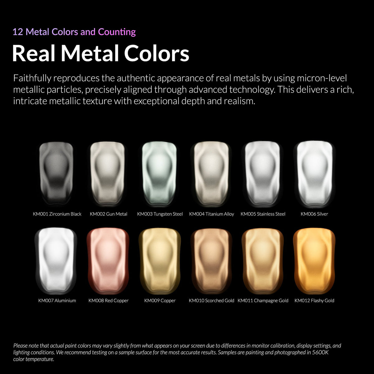 Kaleido Acrylic Metal Gloss Titanium Alloy KM004
