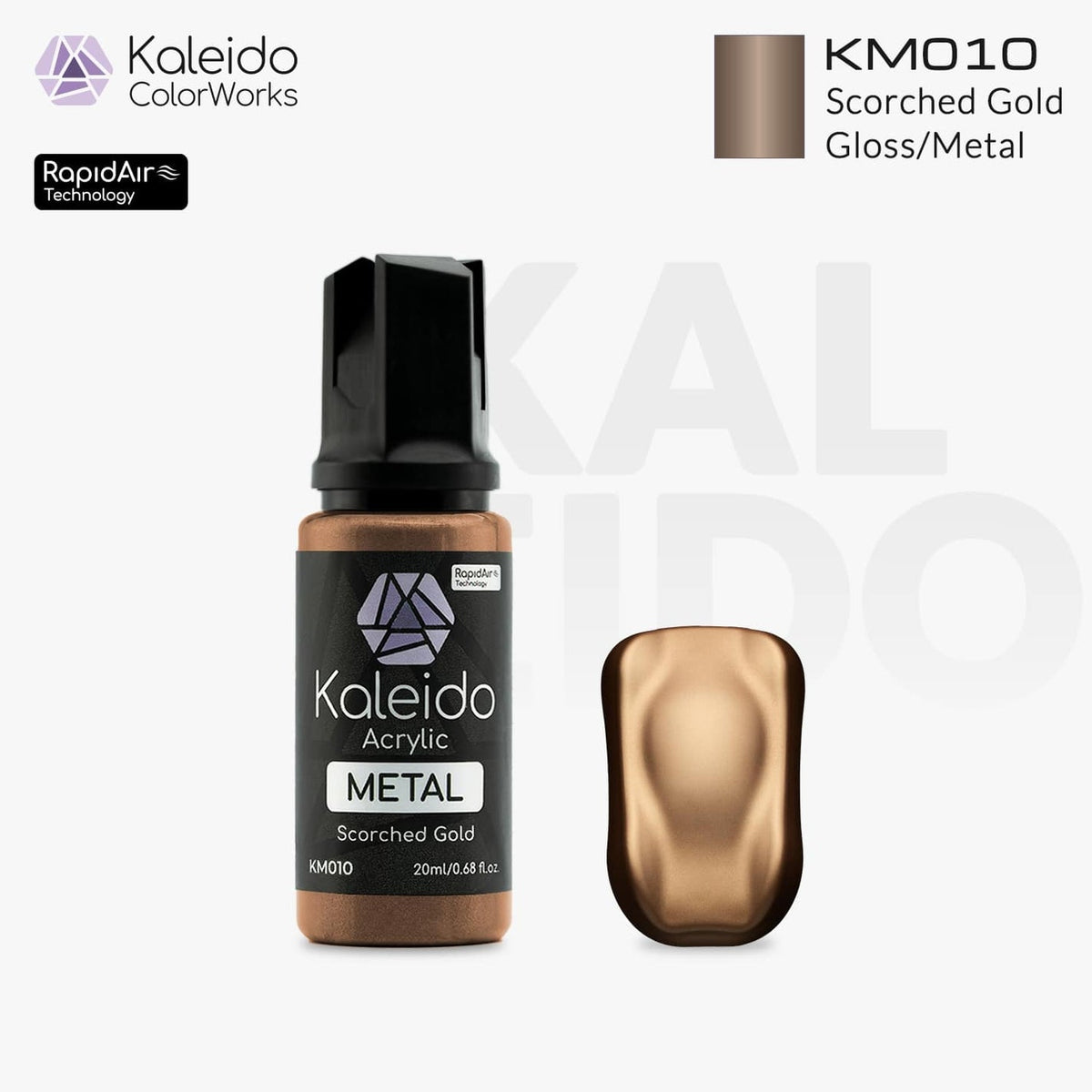 Kaleido Acrylic Metal Gloss Scorched Gold KM010