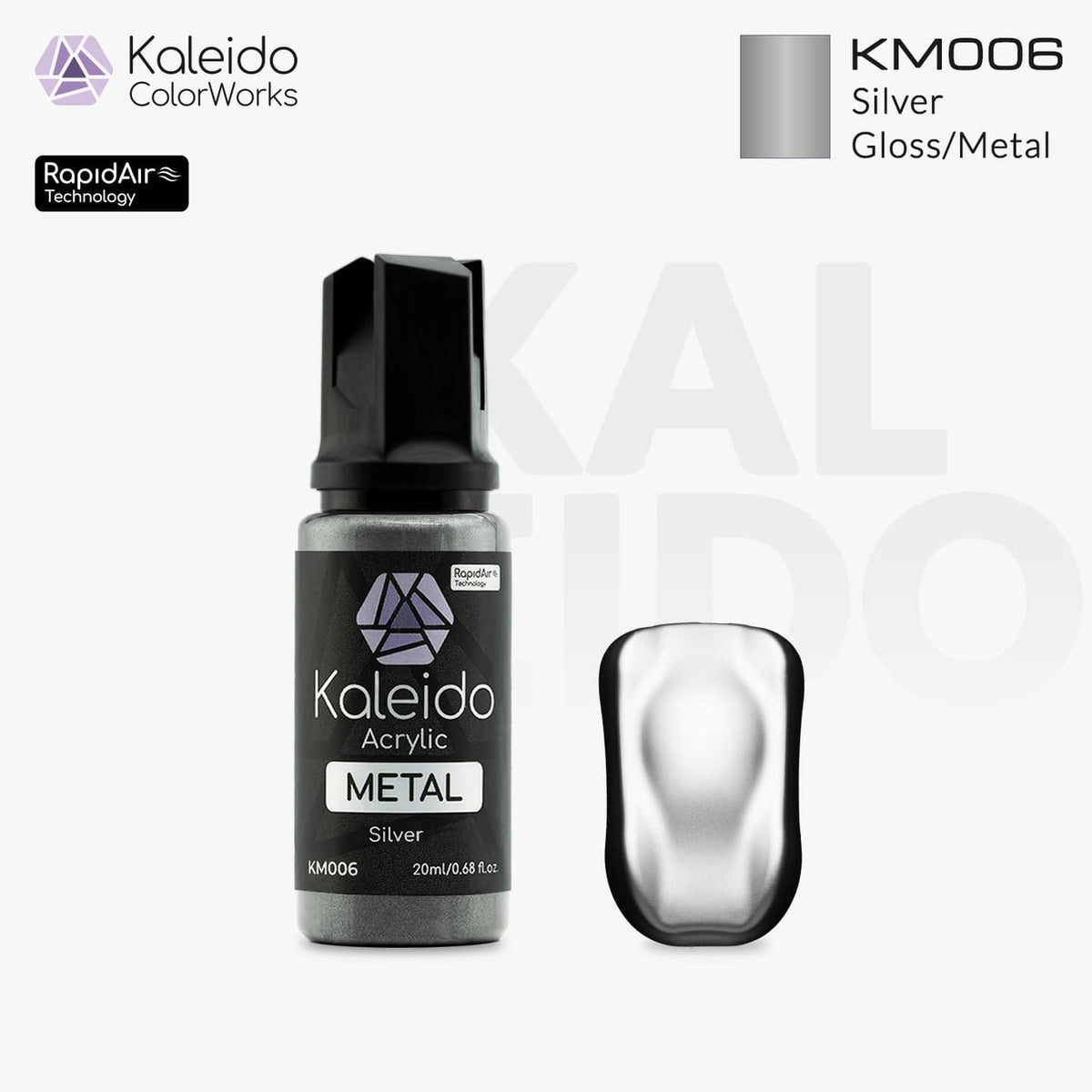 Kaleido Acrylic Metal Gloss Silver KM006