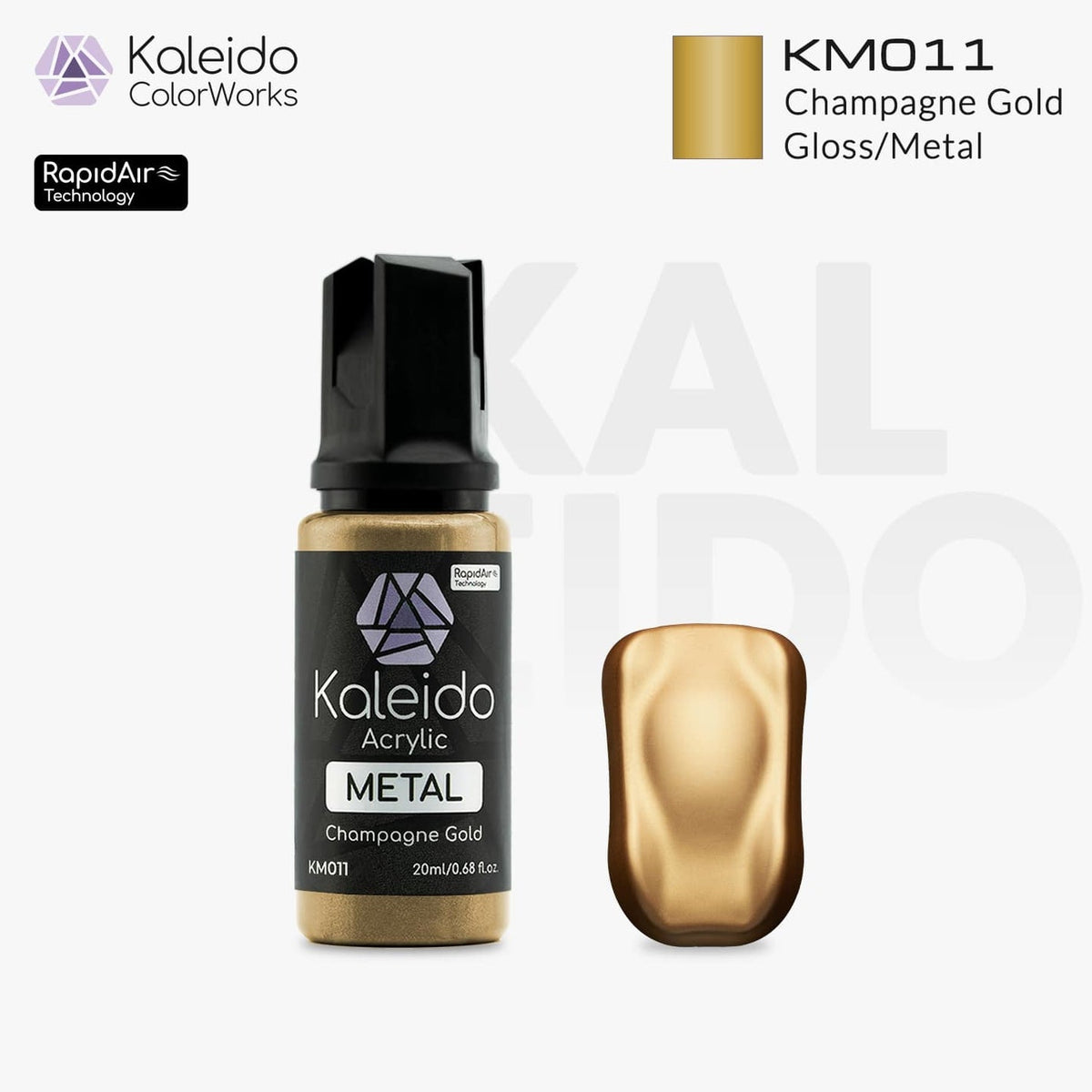 Kaleido Acrylic Metal Gloss Champagne Gold KM011