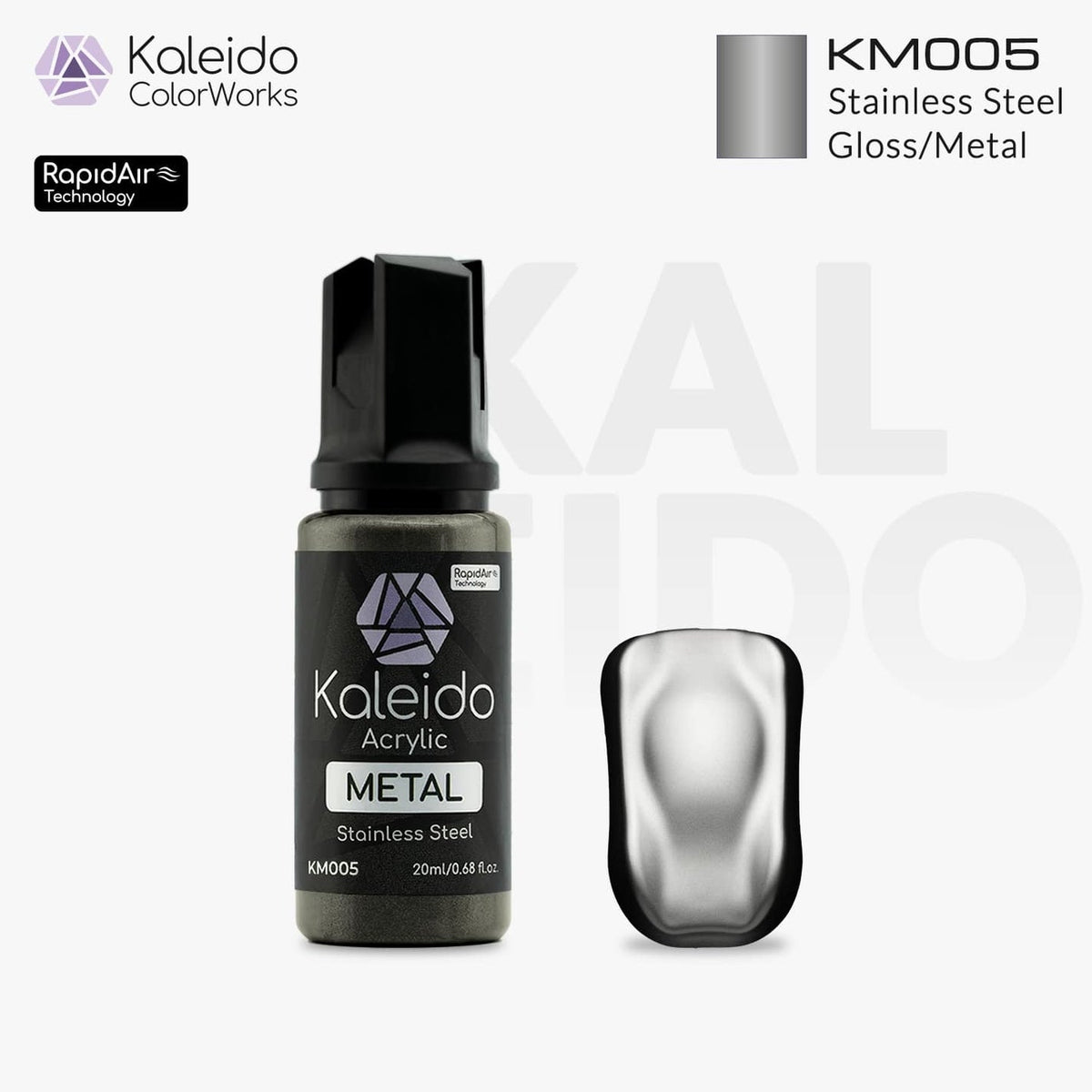 Kaleido Acrylic Metal Gloss Stainless Steel KM005