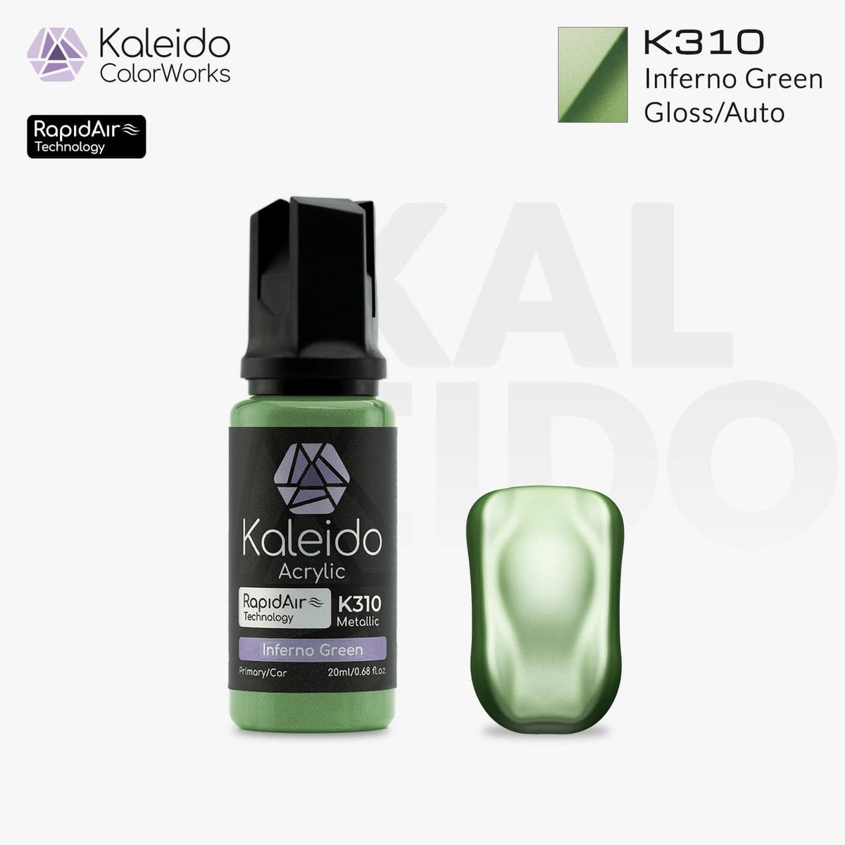 Kaleido Acrylic Metallic Gloss Inferno Green K310