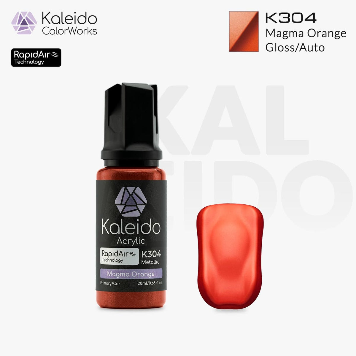 Kaleido Acrylic Metallic Gloss Magma Orange K304
