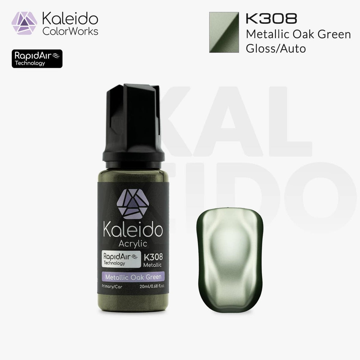 Kaleido Acrylic Metallic Gloss Oak Green K308