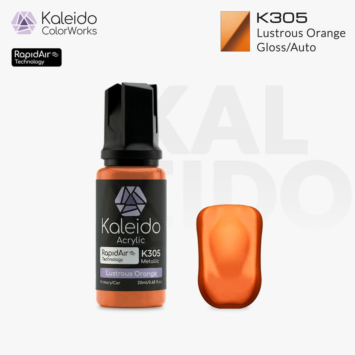 Kaleido Acrylic Metallic Gloss Lustrous Orange K305