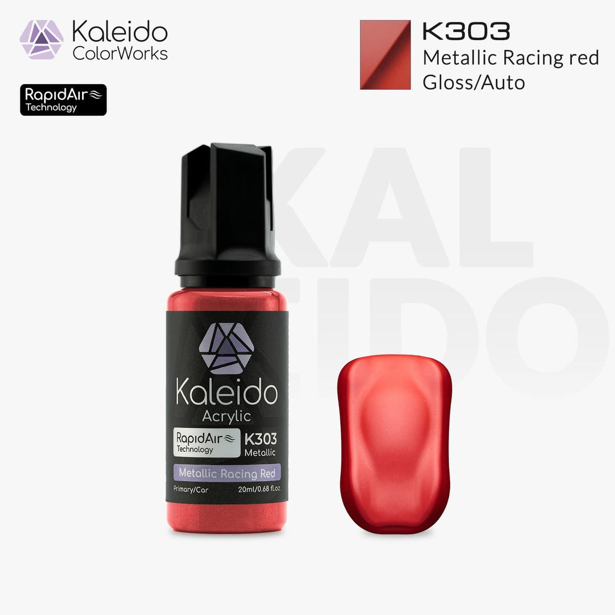 Kaleido Acrylic Gloss Metallic Racing Red K303