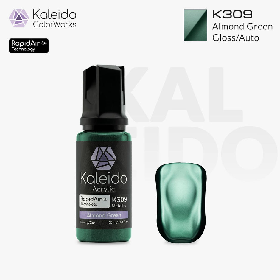 Kaleido Acrylic Gloss Metallic Almond Green K309