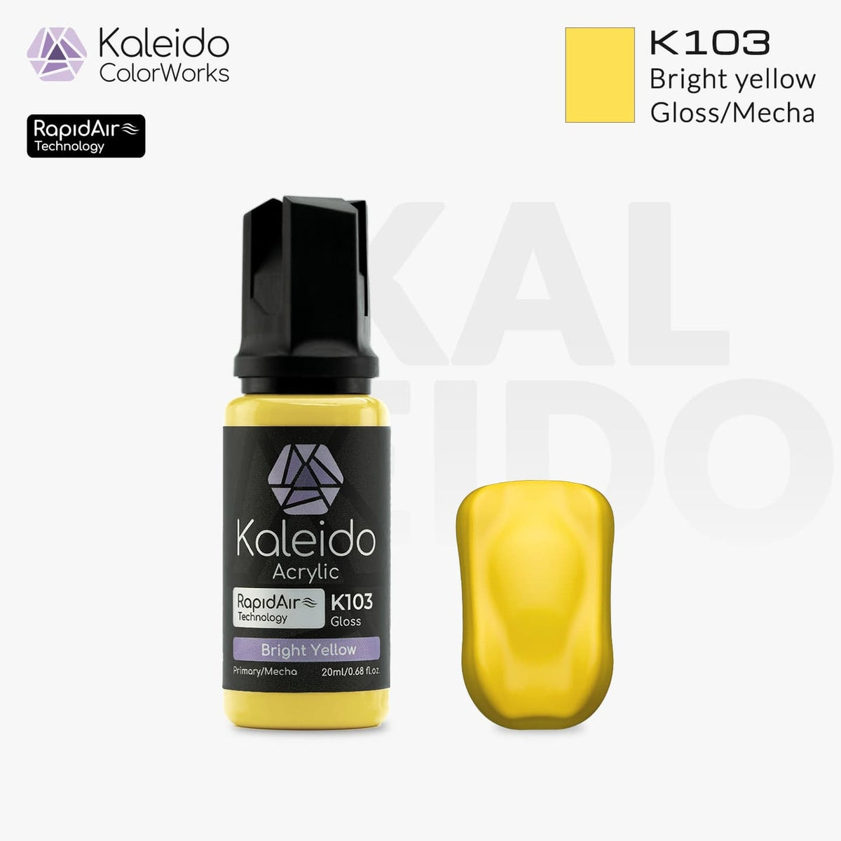 Kaleido Acrylic Mecha Gloss Bright Yellow K103