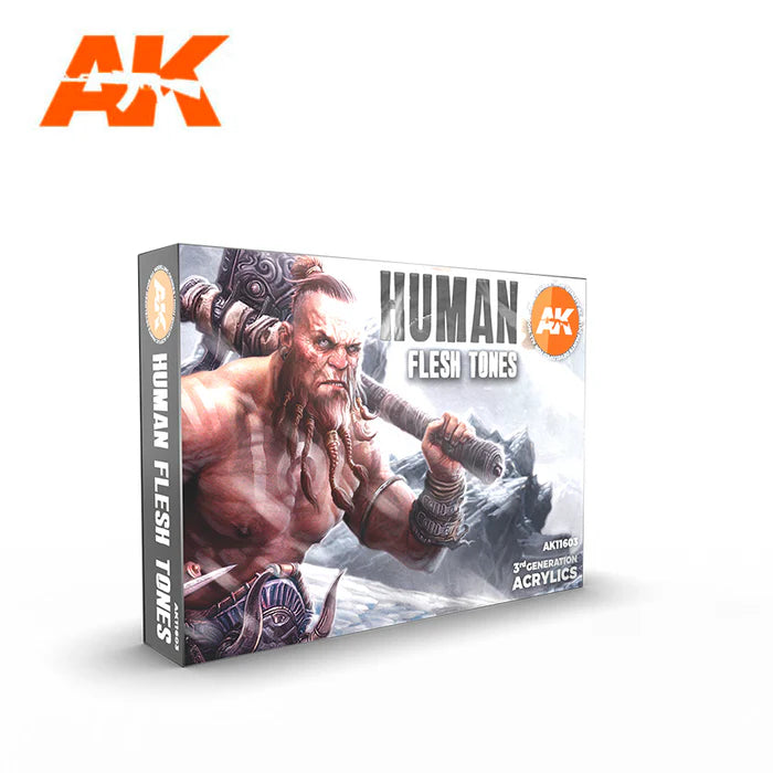 AK Interactive 3G Human Flesh Tones Set