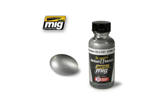Ammo Mig Aluminium Alclad Metallic Paint ALC101