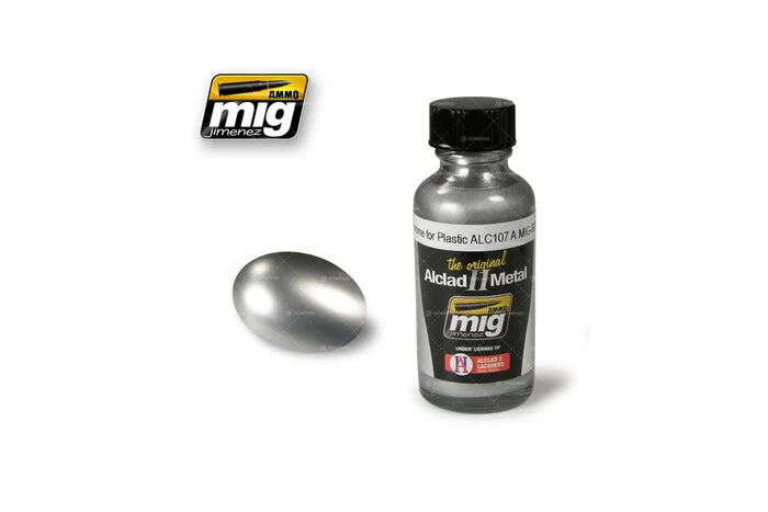 Ammo Mig Chrome for Plastic Alclad Metallic Paint ALC107